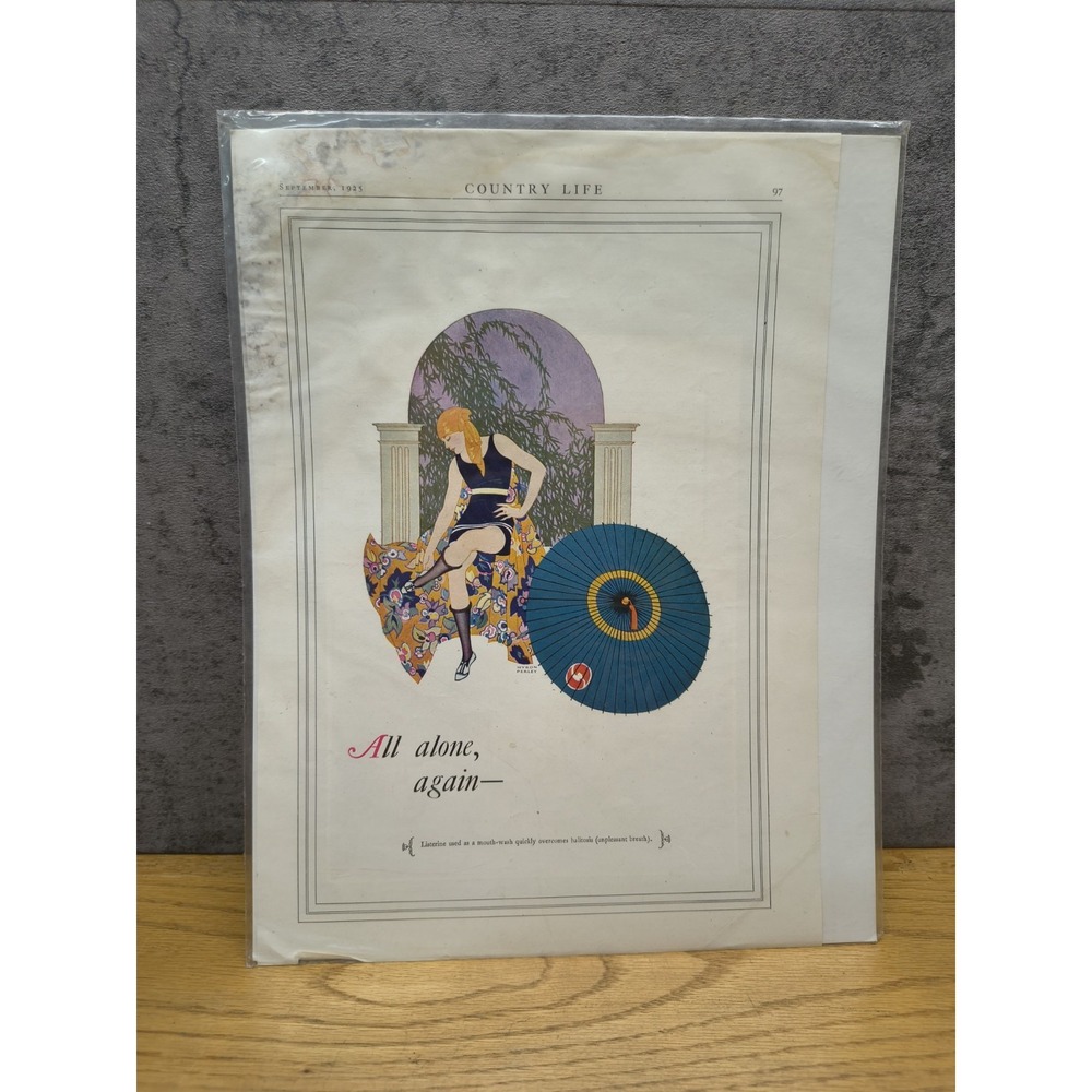 1925 vintage LISTERINE print ad ~ Art Deco - Myron Perley Artwork
